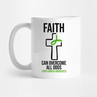 Faith Can Overcome All Odds - Liver Cancer Awareness Mug